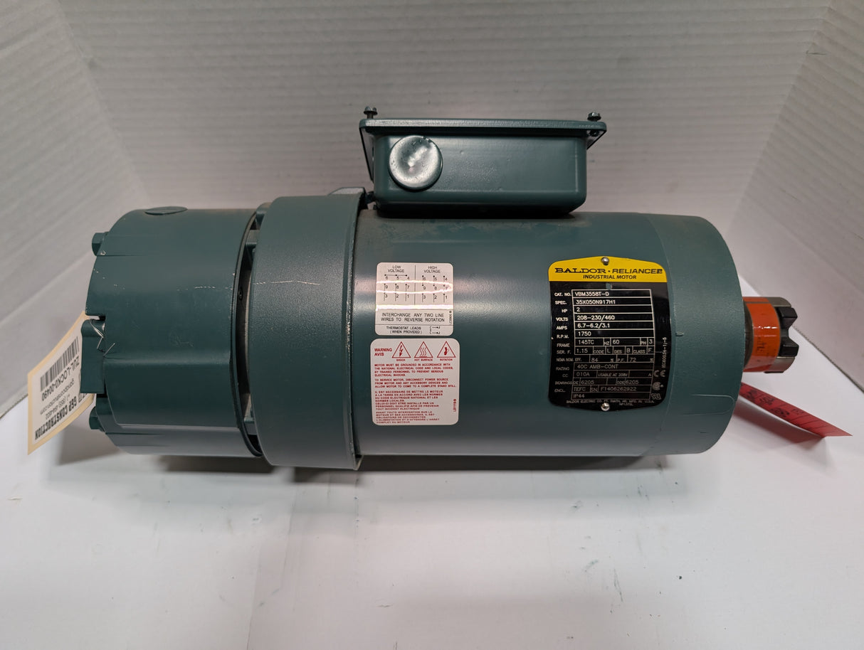 Baldor Reliance - 2 HP Electric Motor - VBM3558T - D - Used - Big Liquidators