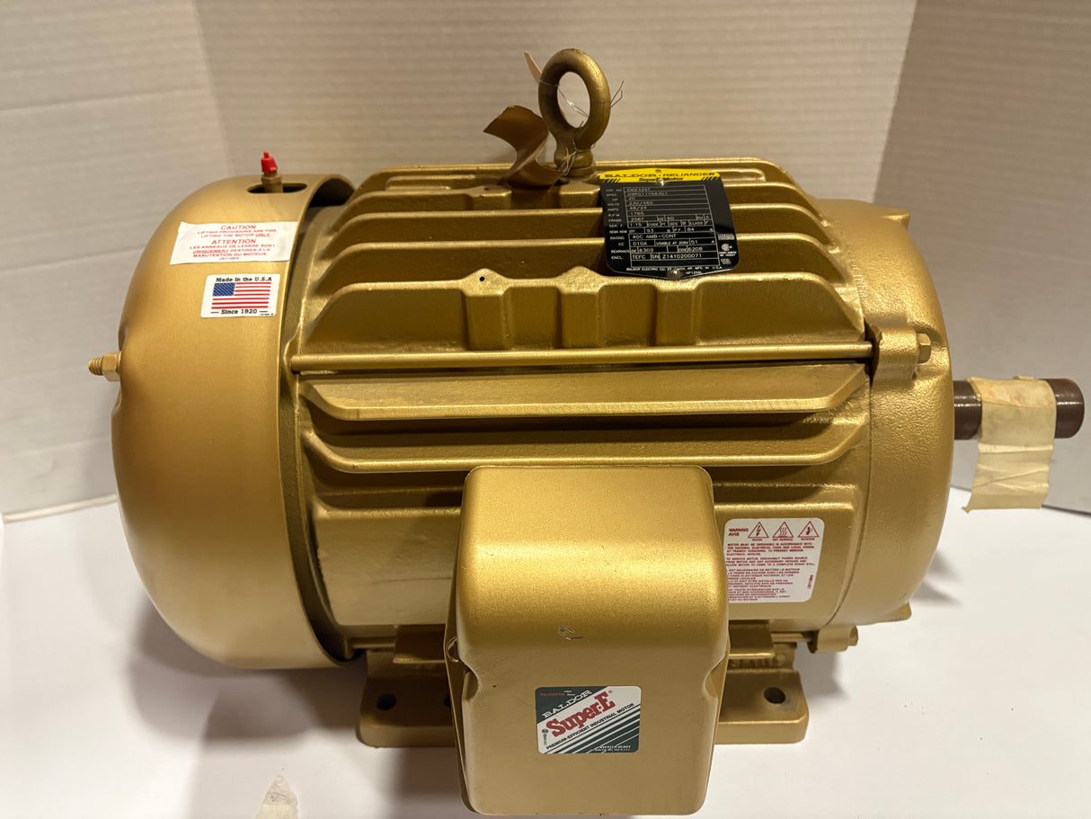 Baldor Reliance - 20 HP Super E Motor - EM2334T - New - Big Liquidators