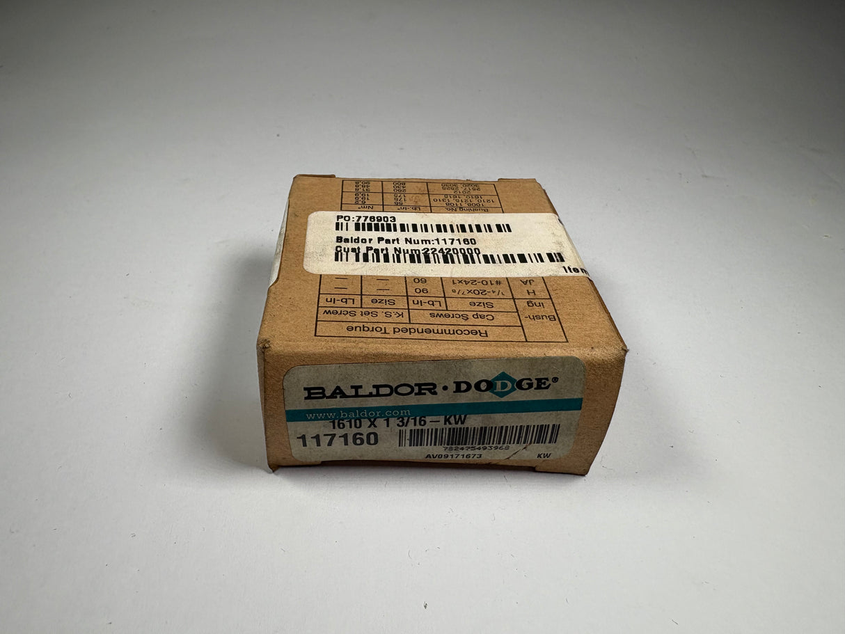 Dodge - Taper Lock Bushing 1 3/16" - 1610X13/16 - KW - New - Big Liquidators