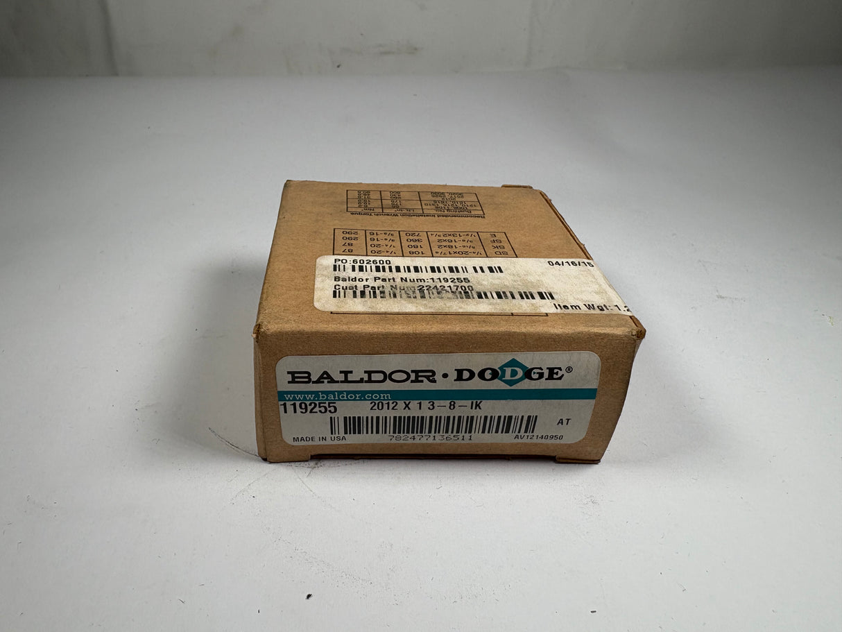 Dodge - Taper Lock Bushing - 2012X13 - 8 - IK - New - Big Liquidators