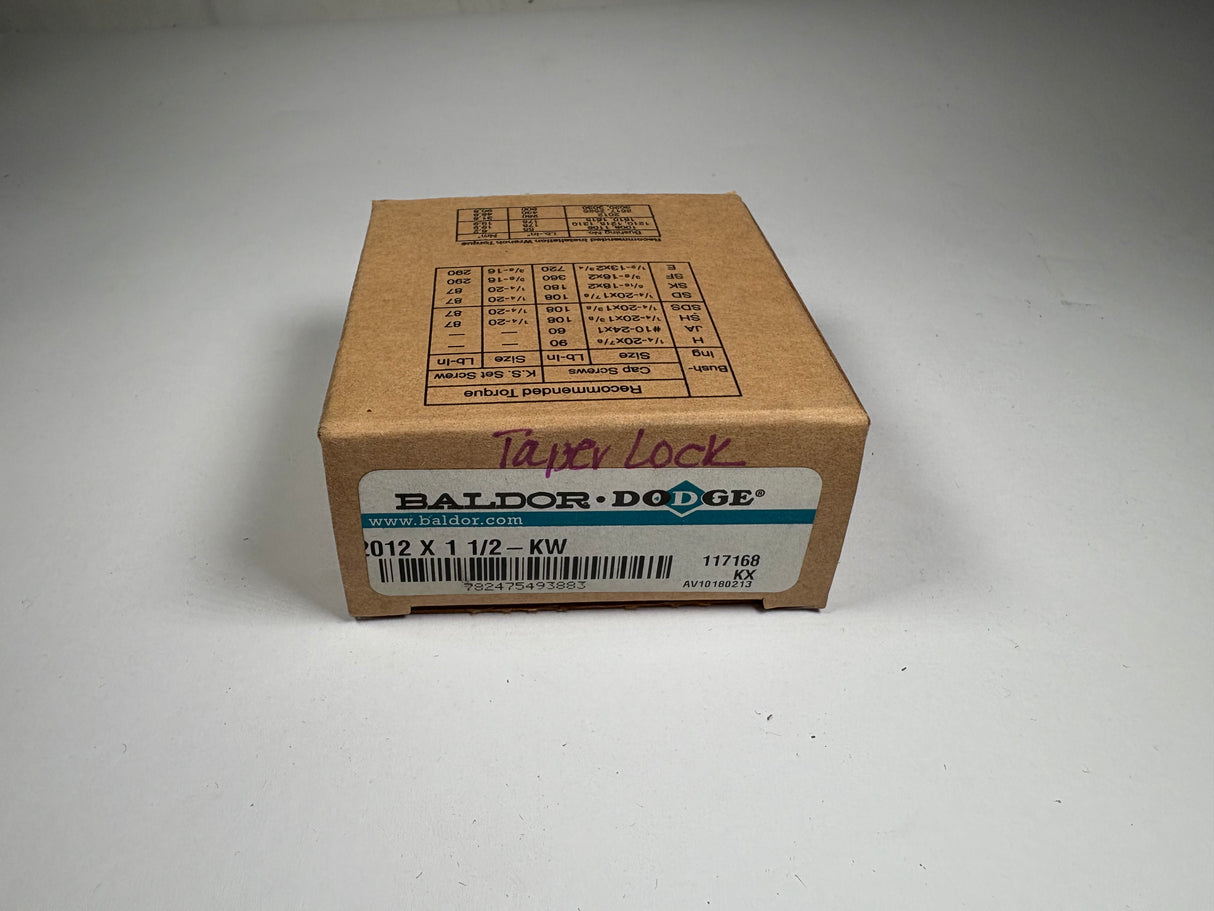 Dodge - Taper Lock Bushing 1 - 1/2" - 2012X11/2 - KW - New - Big Liquidators