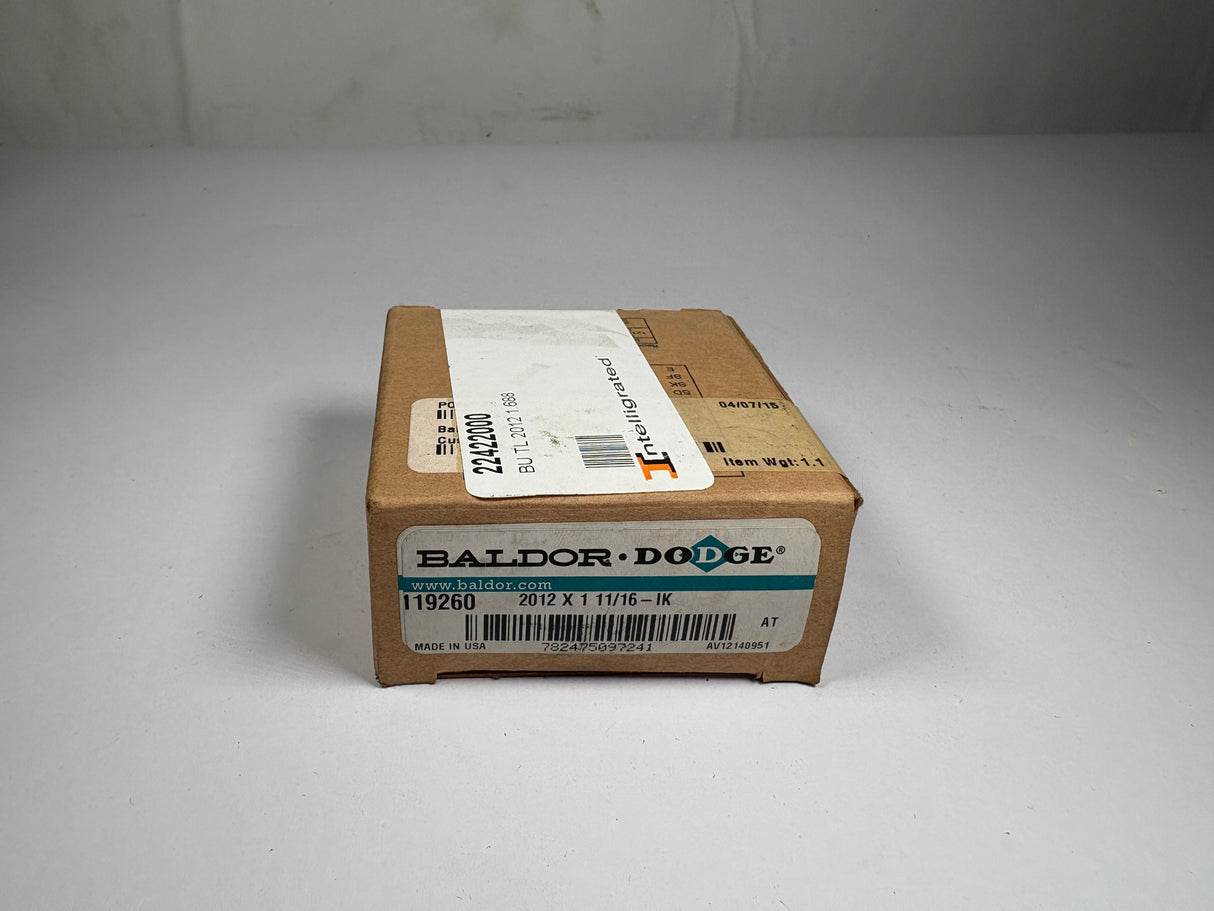 Dodge - Taper Lock Bushing 1 - 11/16" - 2012X111/16 - IK - New - Big Liquidators