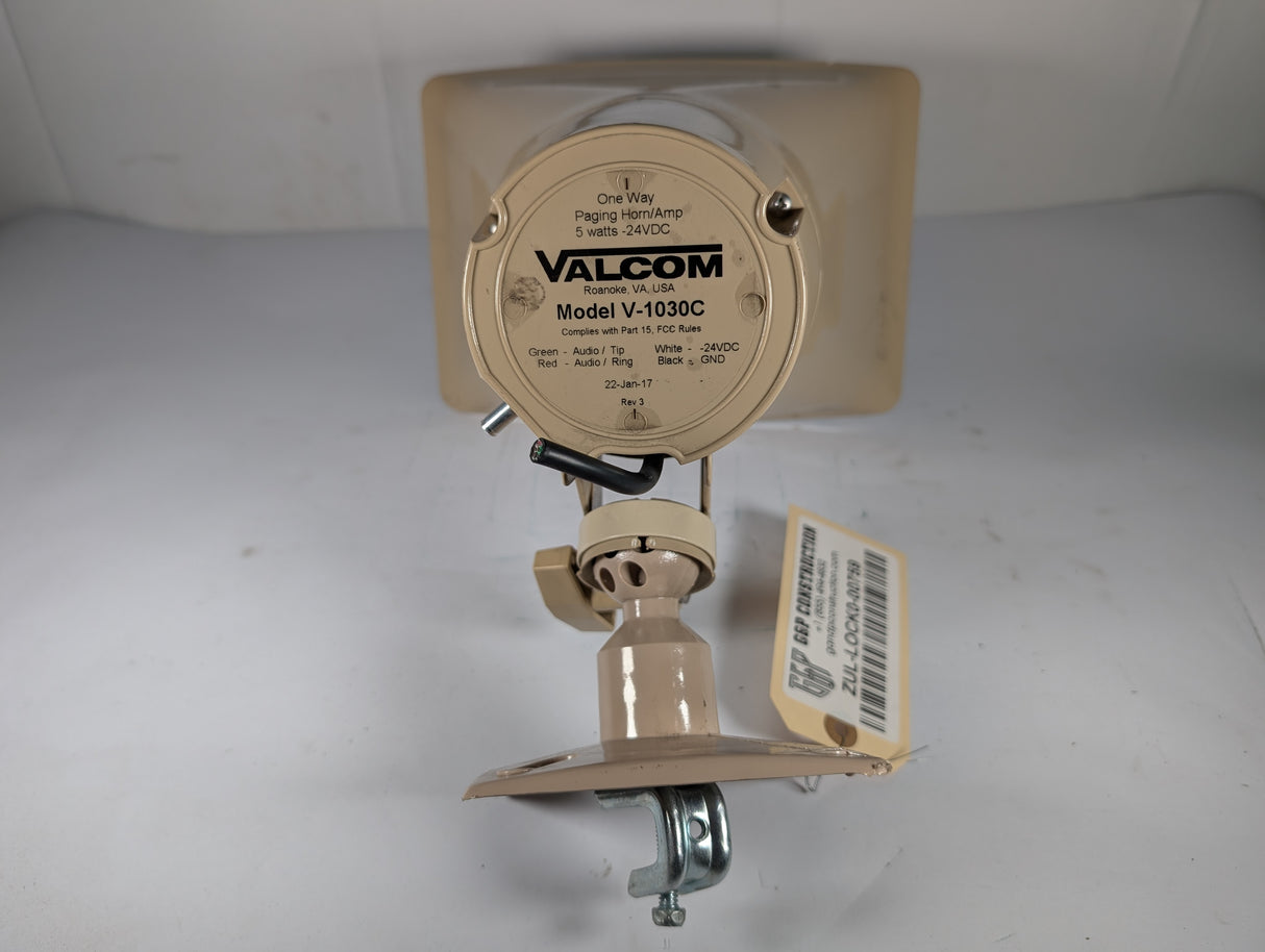 Valcom - 5 Watt High Efficiency Horn - V - 1030C - Used - Big Liquidators