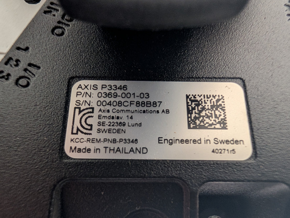 Axis Communications - Network Security Camera - P3346 - Used - Big Liquidators