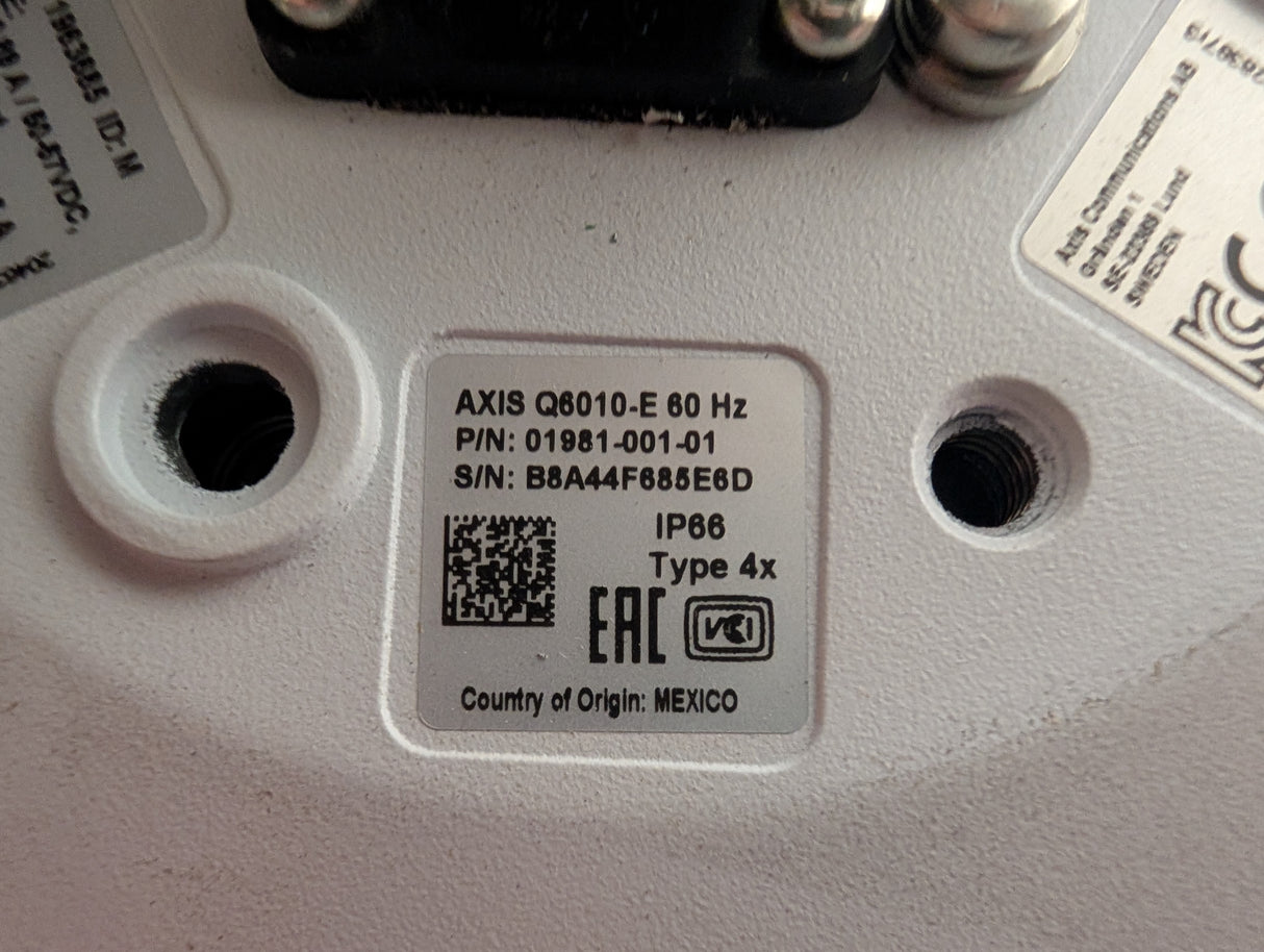 Axis Communications - Network Security Camera - Q6010 - E - Used - Big Liquidators