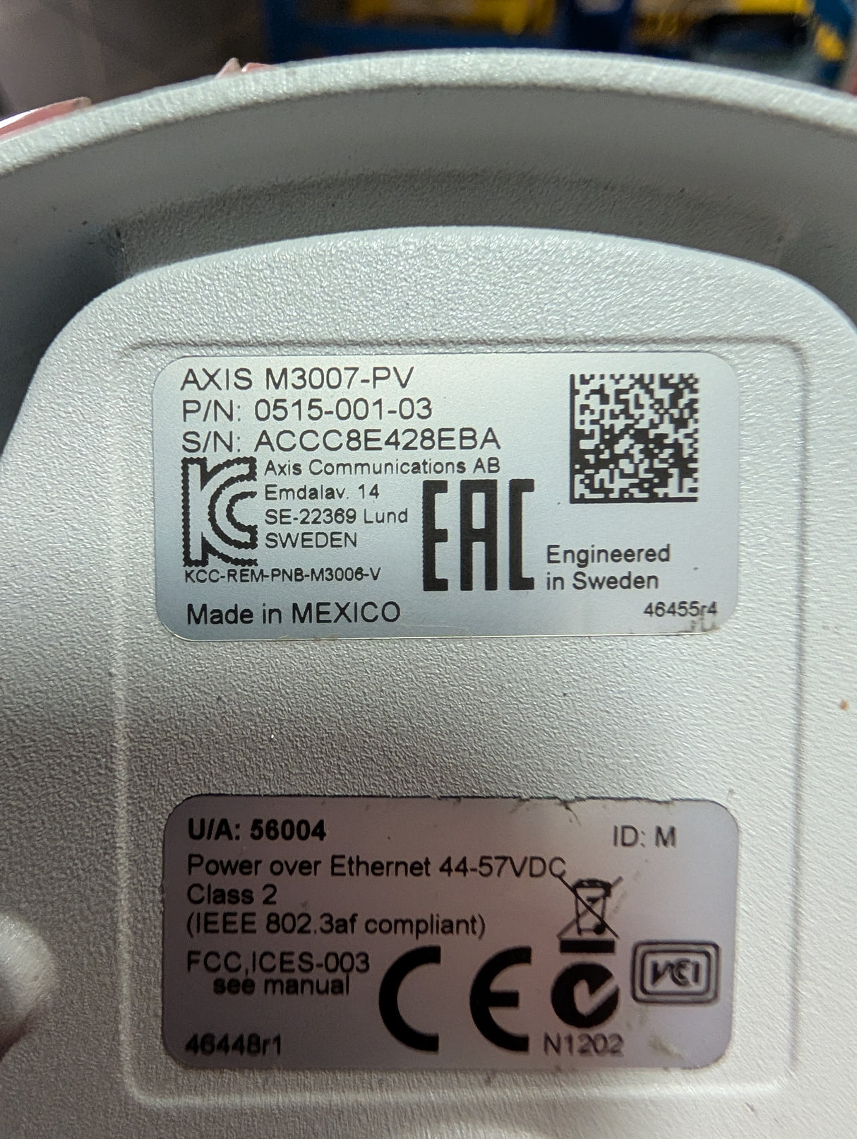 Axis Communications - Network Security Camera - M3007 - PV - Used - Big Liquidators