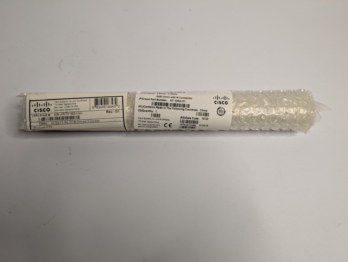 CISCO - Omnidirectional Antenna - AIR - ANT5180V - N - New - Big Liquidators