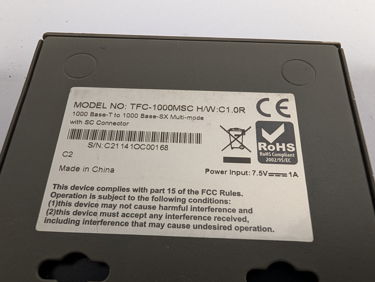 TRENDnet - Fiber to Ethernet Converter - TFC - 1000MSC - Used - Big Liquidators