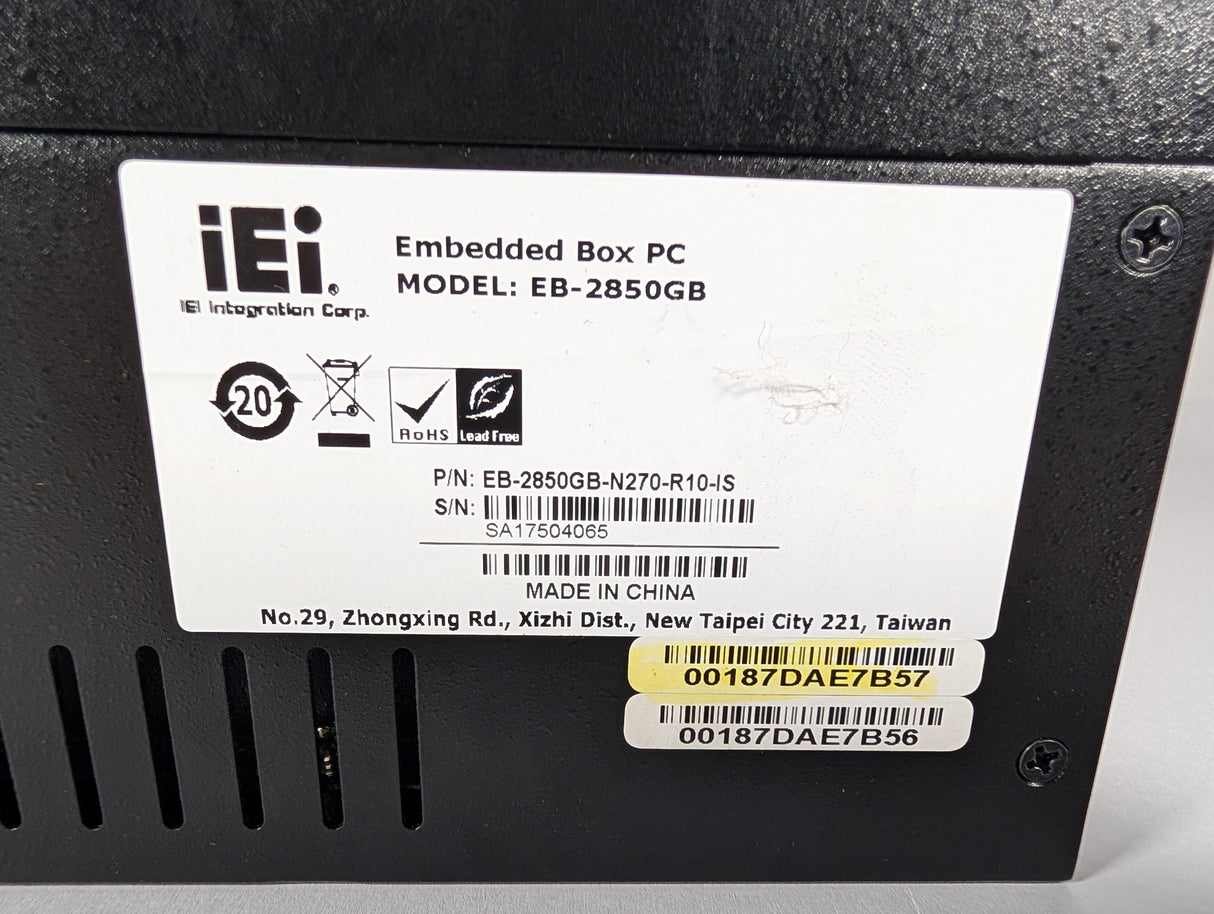 iEi - Embedded Box Pc - EB - 2850GB - New - Big Liquidators