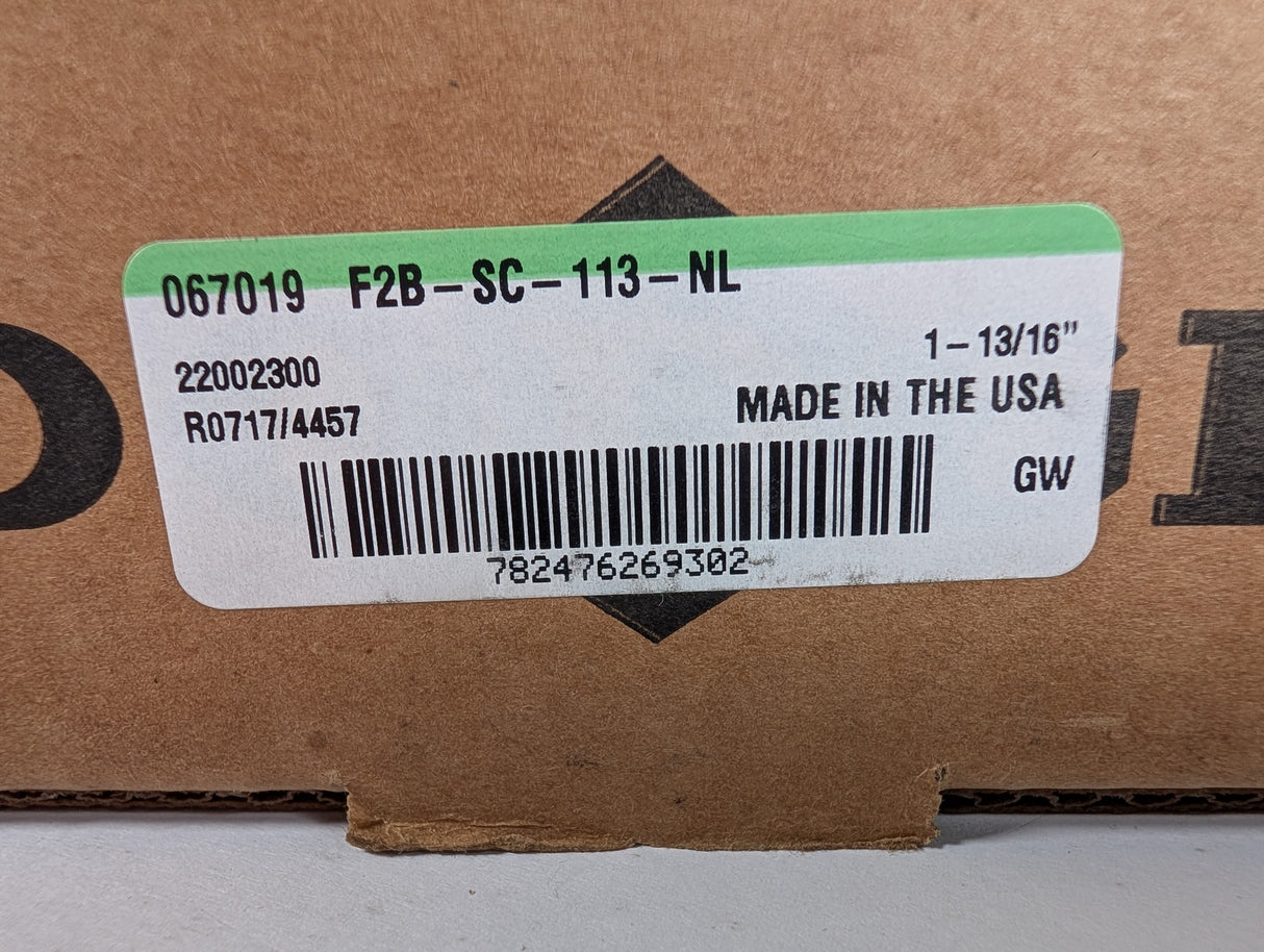 Dodge - Flange Mount Ball Bearing - F2BSC - 113 - NL - New - Big Liquidators