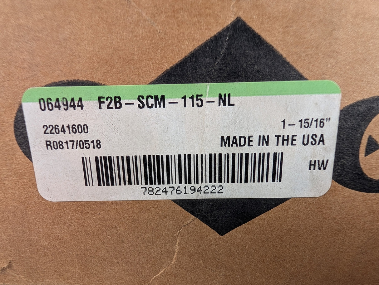 Dodge - Flange Mount Ball Bearing - F2B - SCM - 115 - NL - New - Big Liquidators