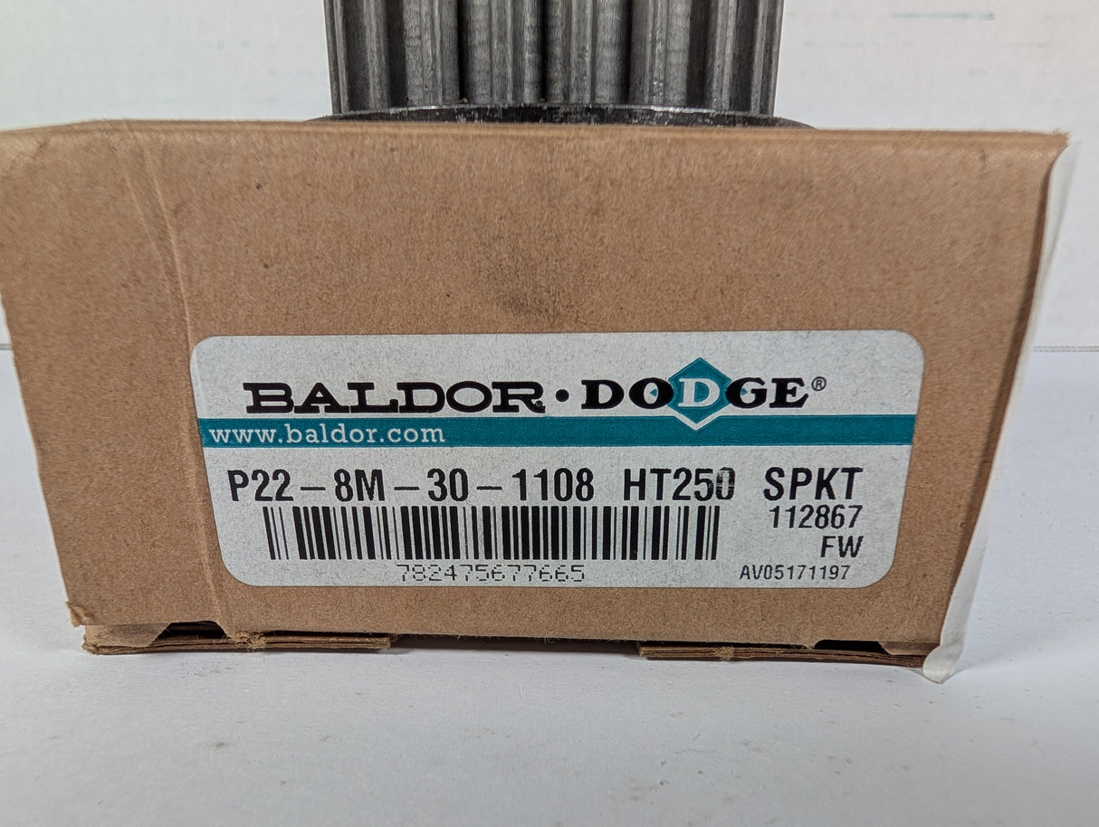 Dodge - High Torque Drive Belt Sprocket - P22 - 8M - 30 - 1108 HT250 SPKT - New - Big Liquidators