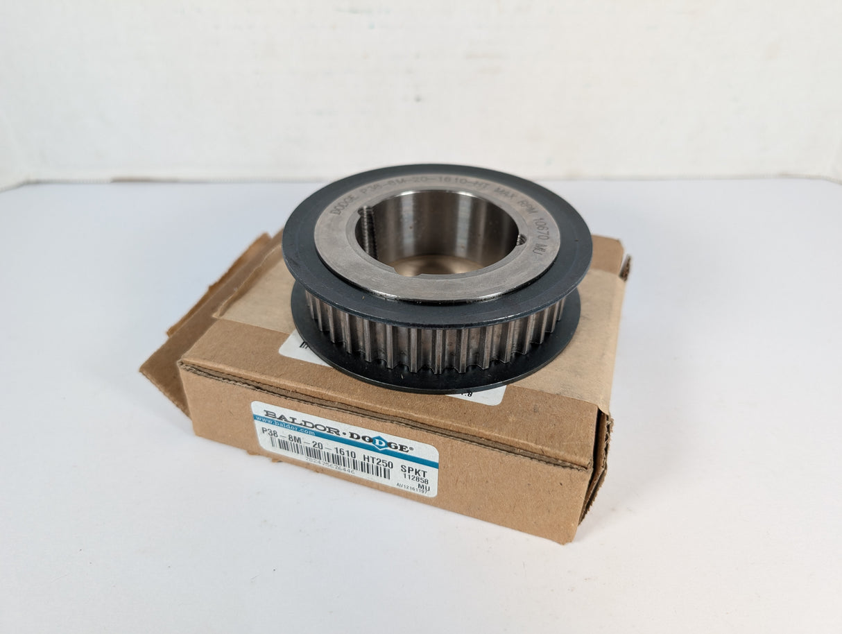 Dodge - High Torque Drive Belt Sprocket - P38 - 8M - 20 - 1610 HT250 SPKT - New - Big Liquidators