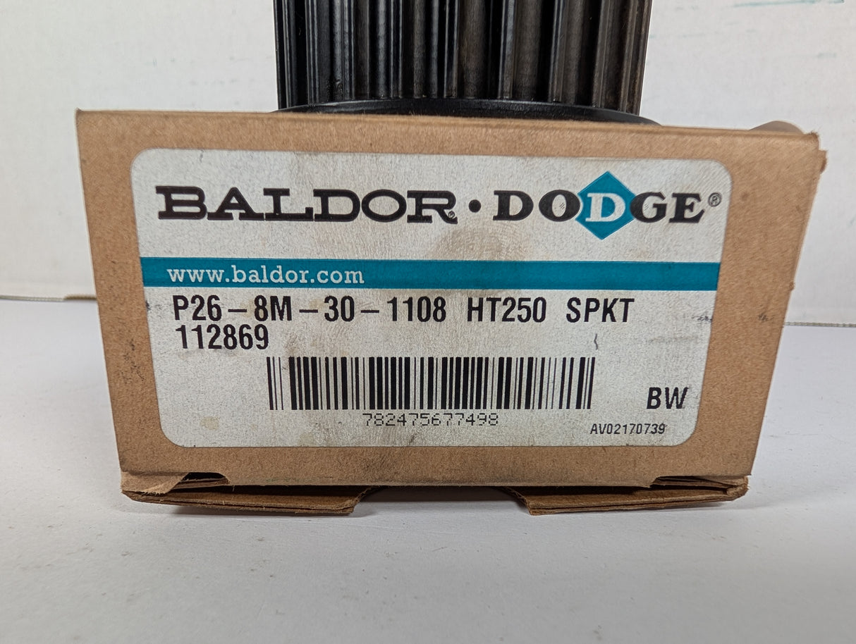 Dodge - High Torque Drive Belt Sprocket - P26 - 8M - 30 - 1108 HT250 SPKT - New - Big Liquidators