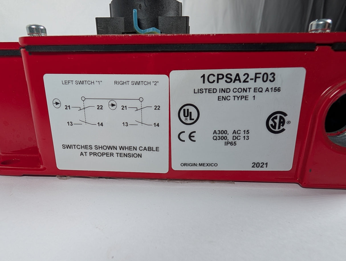 Honeywell - Cable Pull Safety Switch - 1CPSA2 - F03 - Used - Big Liquidators