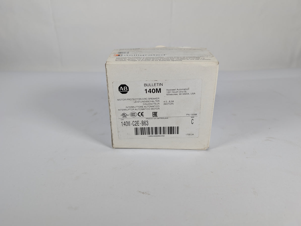 Allen Bradley - Motor Circuit Breaker - 140M - C2E - B63 - New - Big Liquidators