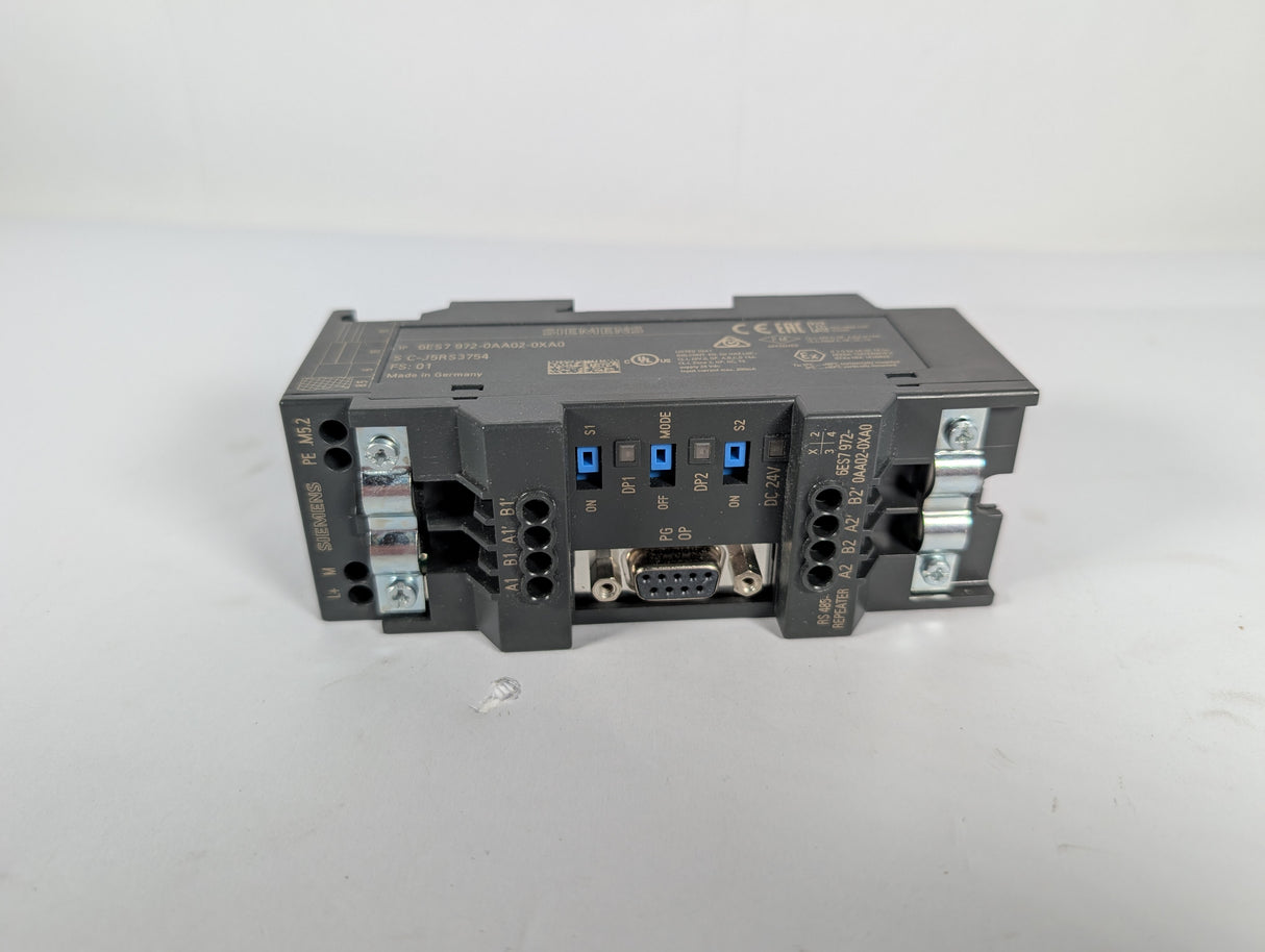 Siemens - RS 485 Repeater for PROFIBUS - 6ES7 972 - 0AA02 - 0XA0 - New - Big Liquidators