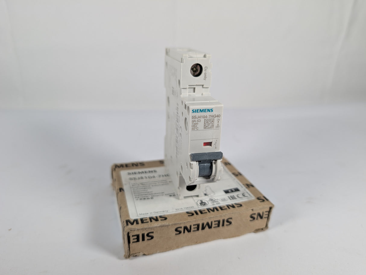 Siemens - Miniature Circuit Breaker - 5SJ4104 - 7HG40 - New - Big Liquidators