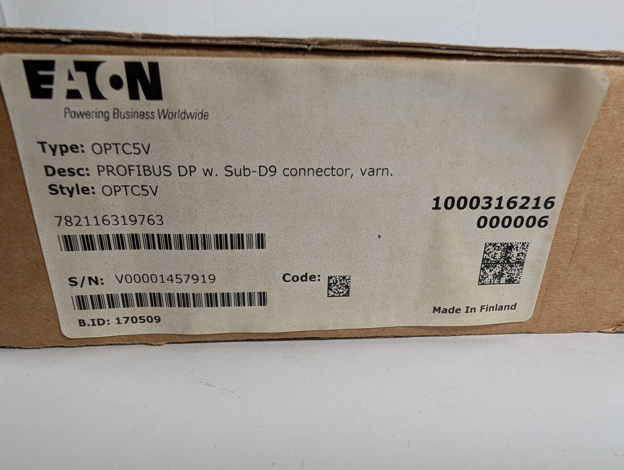 Eaton - POFIBUS DP w. Sub - D9 Connector - OPTC5V - New - Big Liquidators