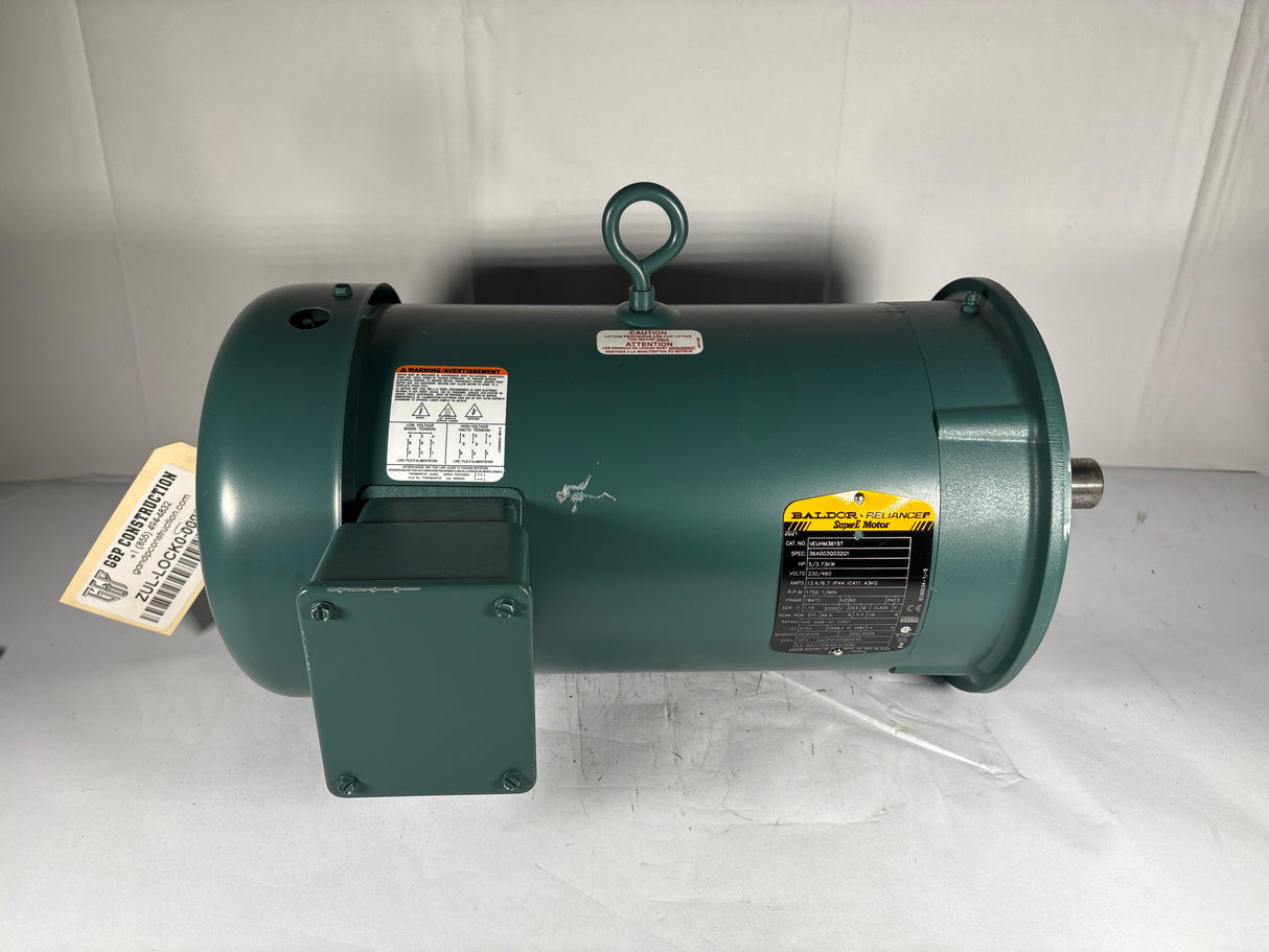 Baldor Reliance - 5 HP Electric Motor - VEUHM3615T - Used - Big Liquidators