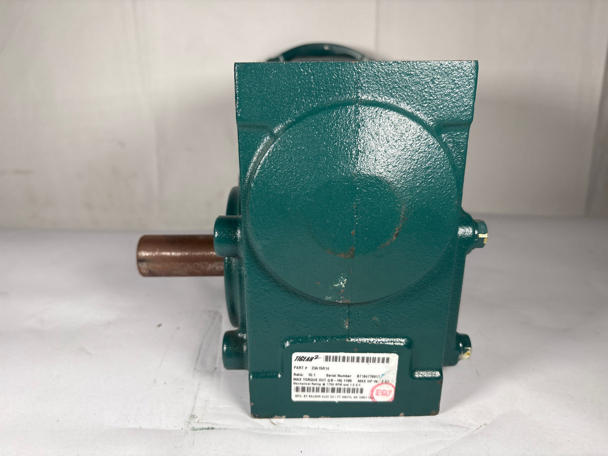 Dodge Tigear - Electric Motor 15:1 Gear Reducer - 23A15R14 - Used - Big Liquidators