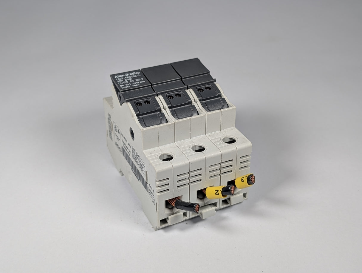 Allen Bradley - 30 Amp Fuse Holder - 1492 - FB3C30 - L - Used - Big Liquidators