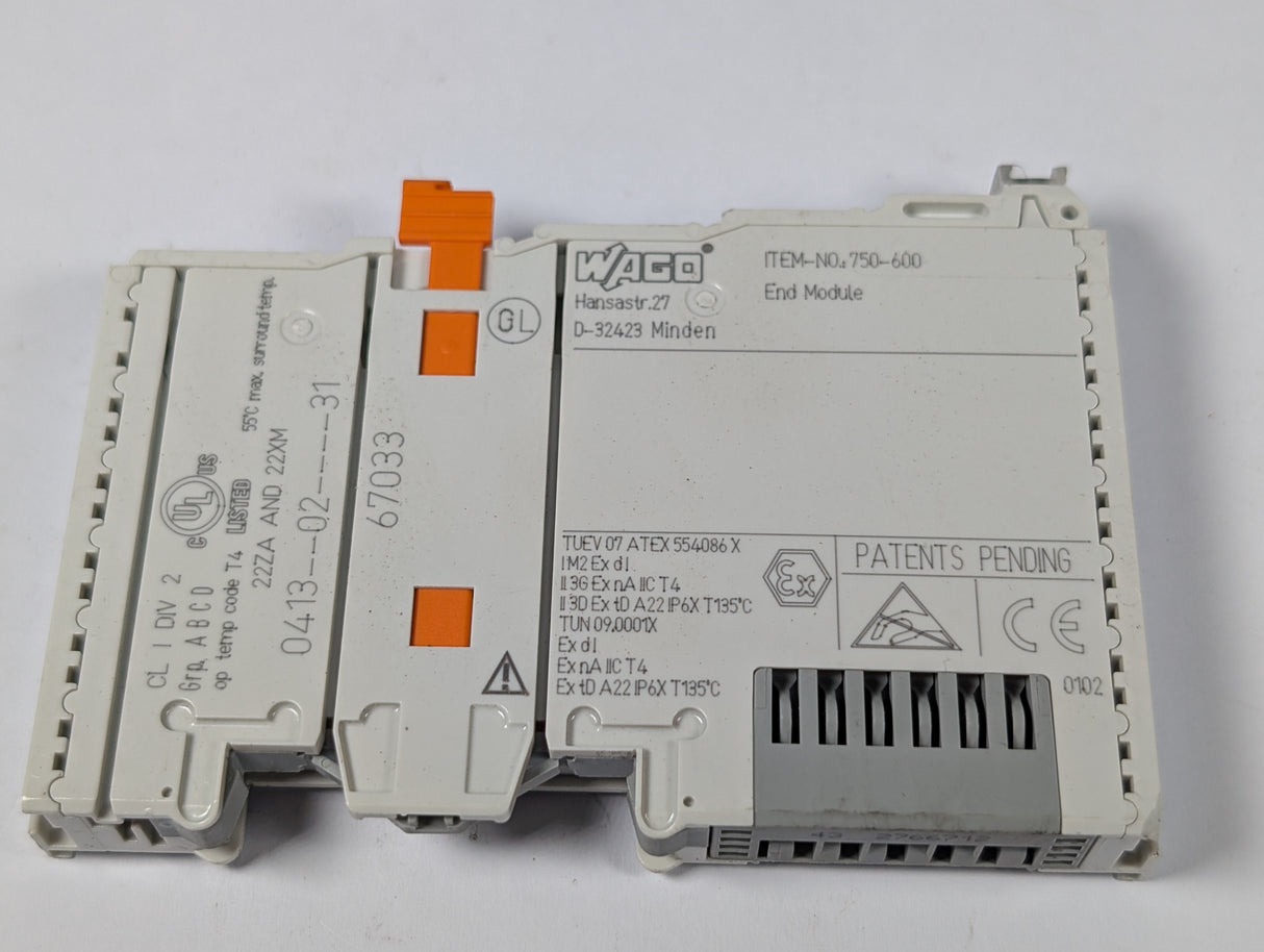 Wago - End Module - 750 - 600 - Used - Big Liquidators