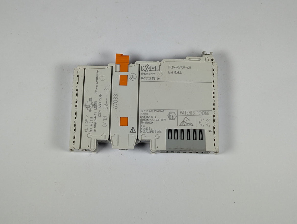 Wago - End Module - 750 - 600 - Used - Big Liquidators