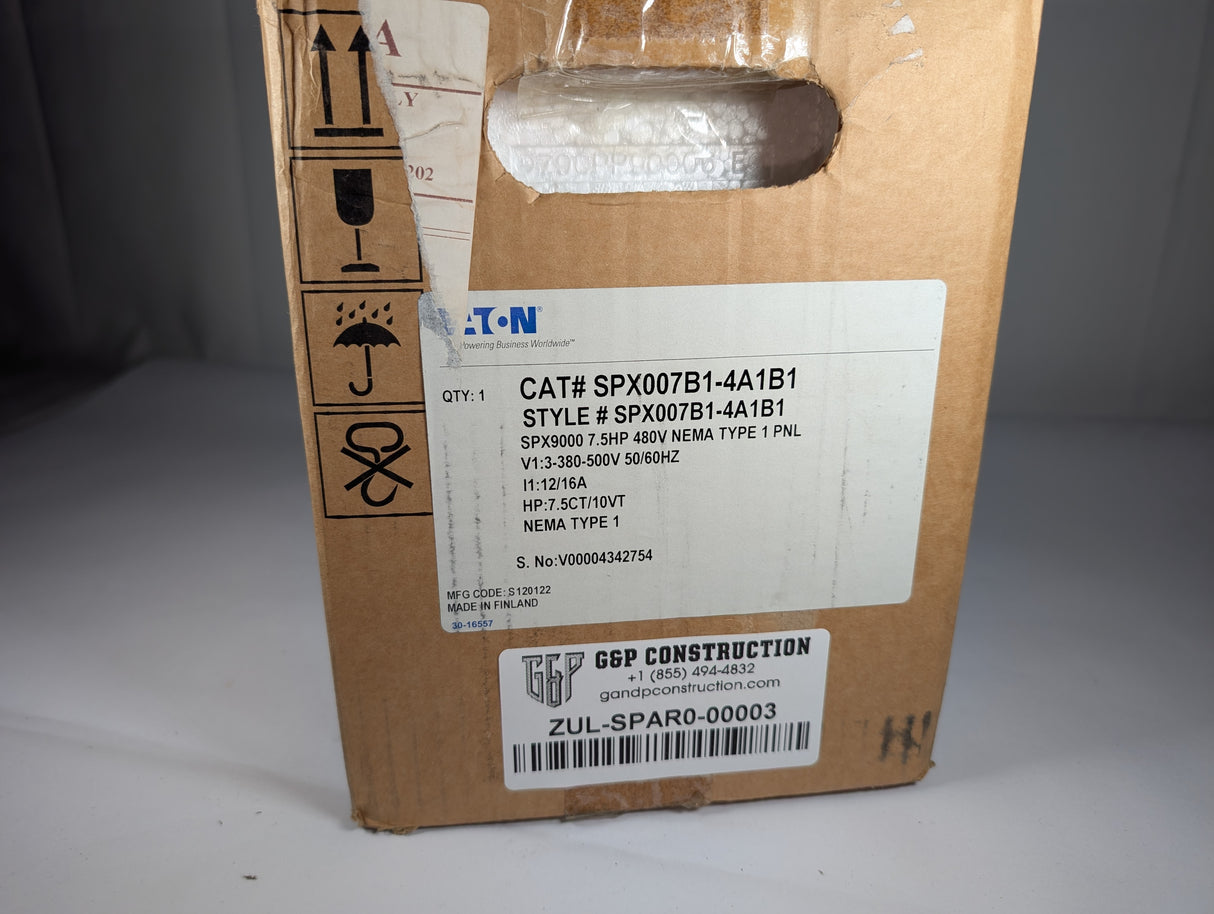 Eaton - SPX9000 Variable Frequency Drive - SPX007B1 - 4A1B1 - New - Big Liquidators