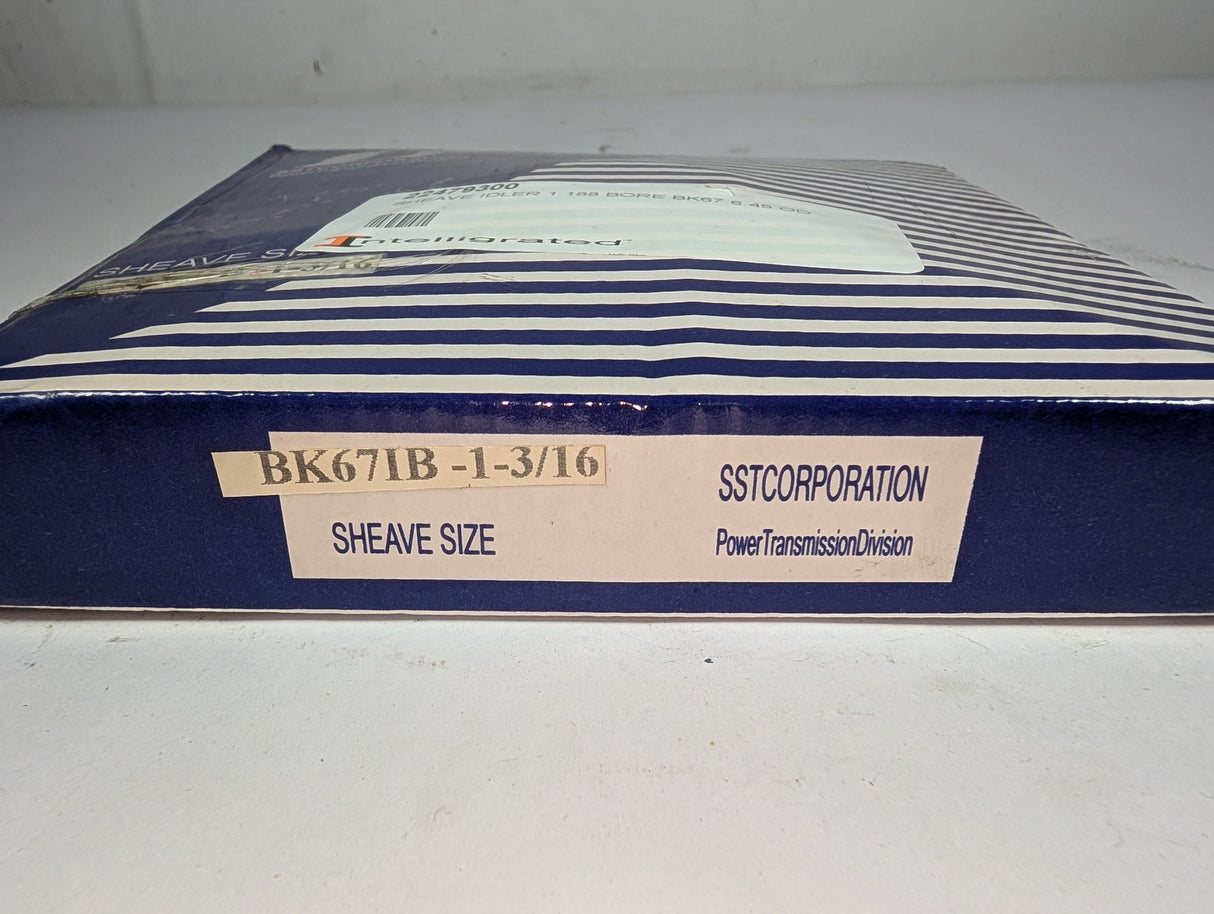 SST - Sheave - BK67IB - 1 - 3/16 - New - Big Liquidators