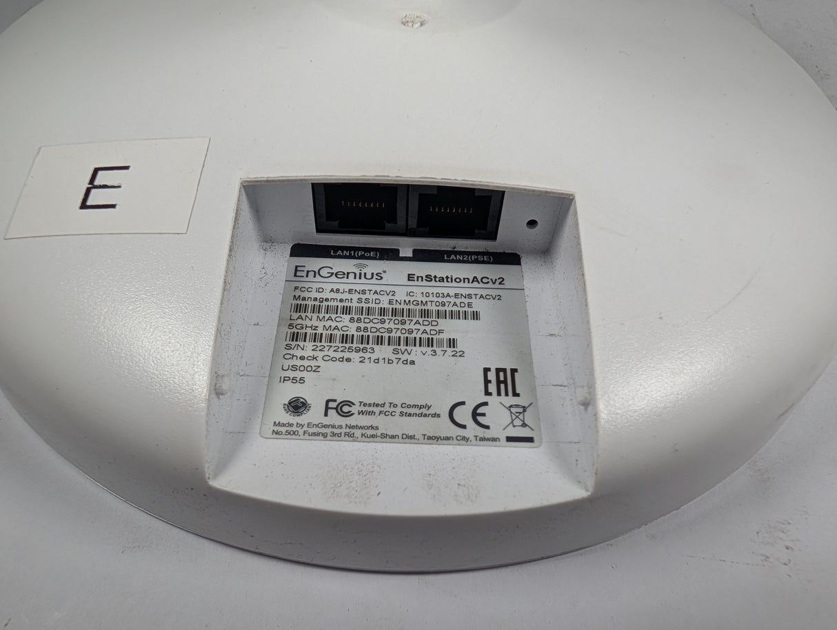 EnGenius - Outdoor Wireless Access Point and Client Bridge - EnStationACv2 - Used - Big Liquidators