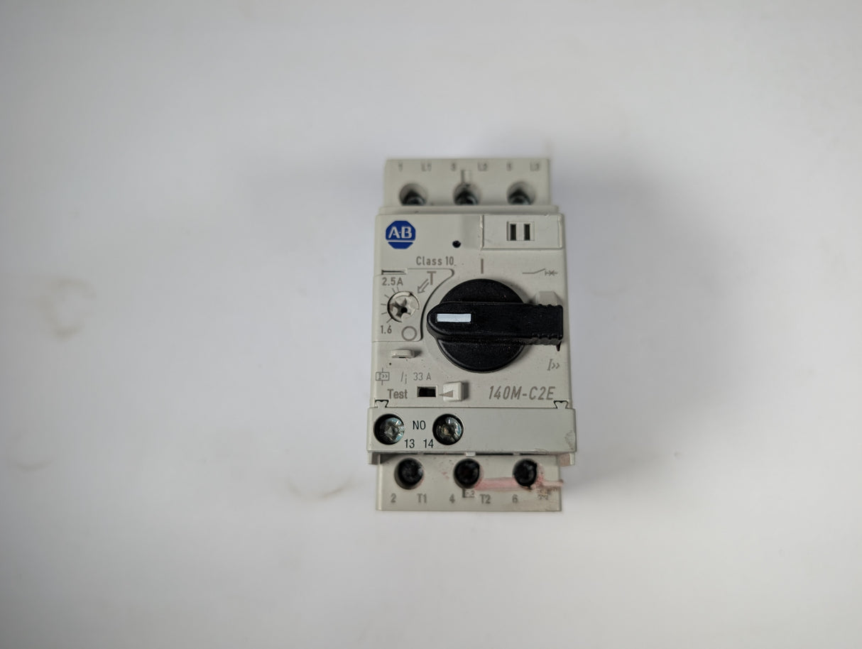 Allen Bradley - 2.5 AMP Motor Protection Circuit Breaker - 140M - C2E - B25 - Used - Big Liquidators