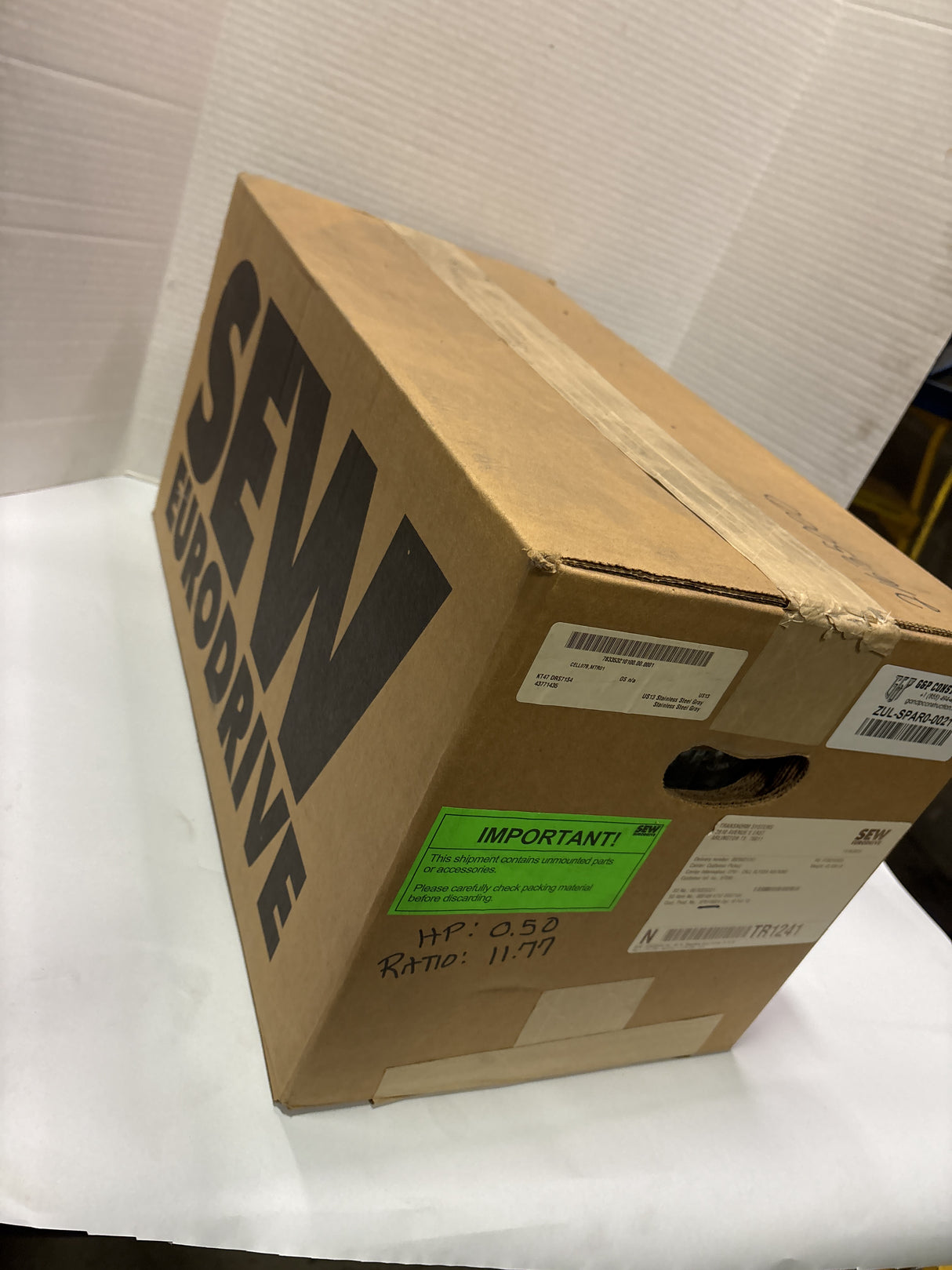 Sew - Eurodrive - .5 HP Electric Motor - KT47 DRS71S4 - New - Big Liquidators