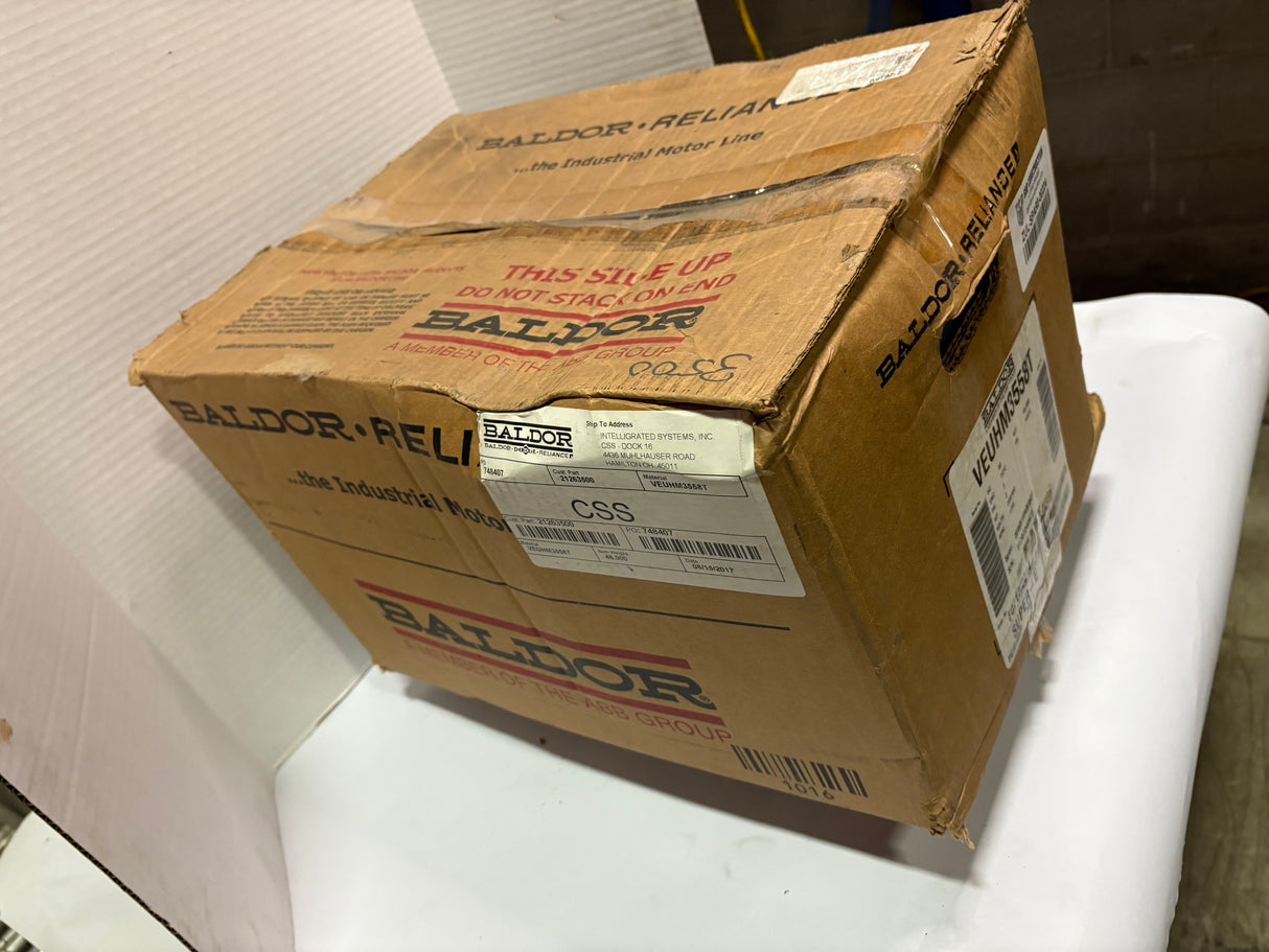 Baldor Reliance - 2 HP Electric Motor - VEUHM3558T - New - Big Liquidators