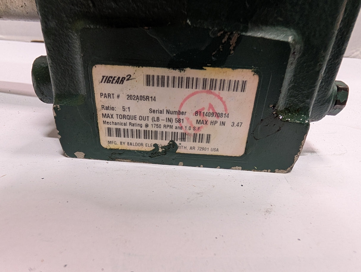 Dodge Tigear - 5:1 Gear Reducer - 202A05R14 - Used - Big Liquidators