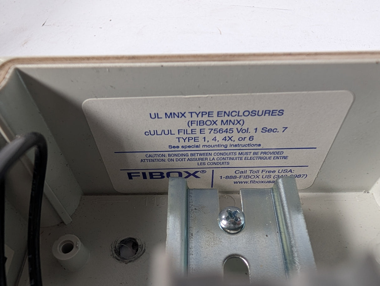 FIBOX - Industrial Control Panel Enclosure 5" x 5" x 5" - UL MNX Type Enclosure - Used - Big Liquidators