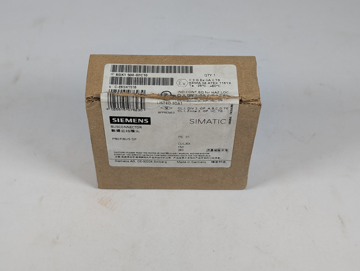 Siemens - Fastconnect axial Serial Connection - 6GK1 500 - 0FC10 - New - Big Liquidators