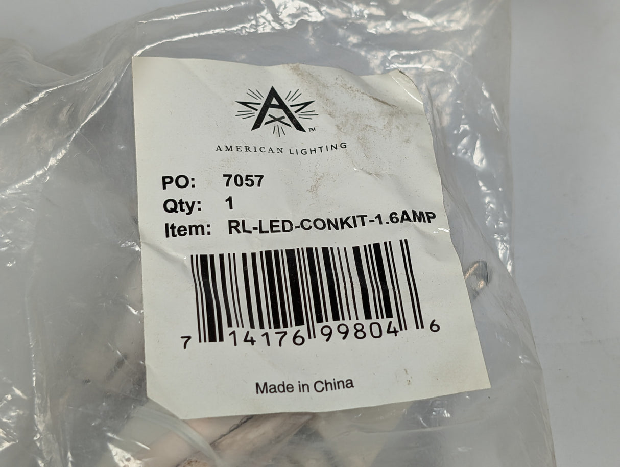 American Lighting - 1.6 AMP Rope Light Power Cord - RL - LED - CONKIT - 1.6AMP - New - Big Liquidators
