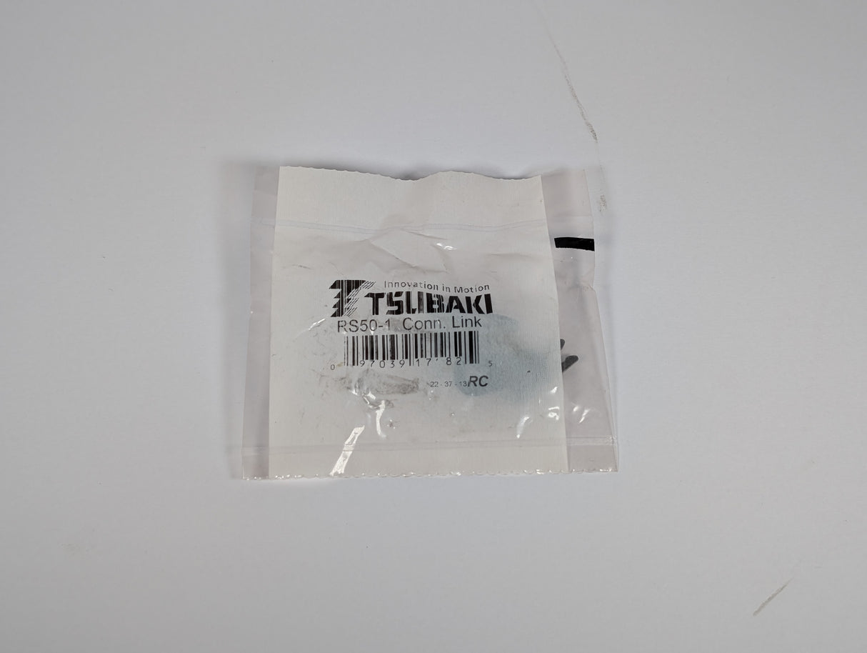 Tsubaki - Roller Chain Connecting Link - RS50 - 1 Conn. Link - New - Big Liquidators