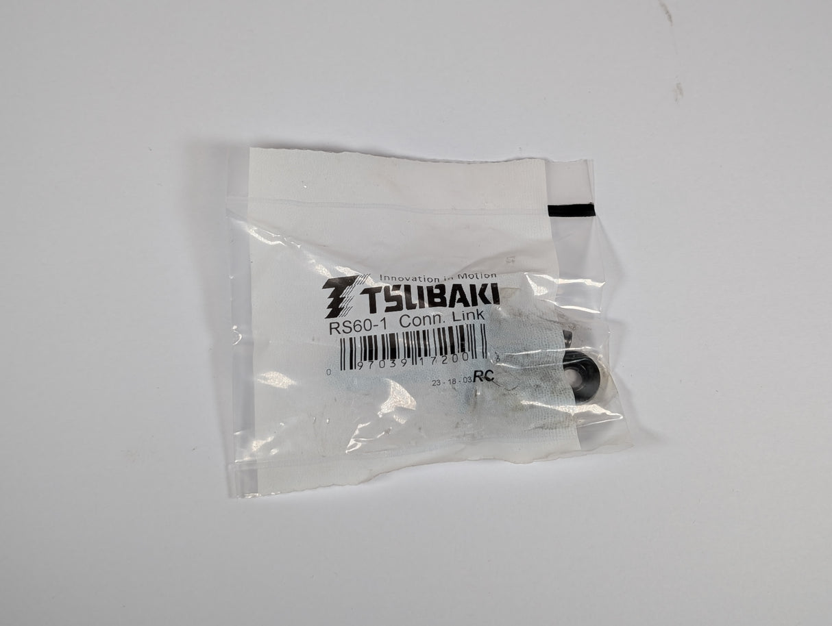 Tsubaki - Roller Chain Connecting Link - RS60 - 1 Conn. Link - New - Big Liquidators