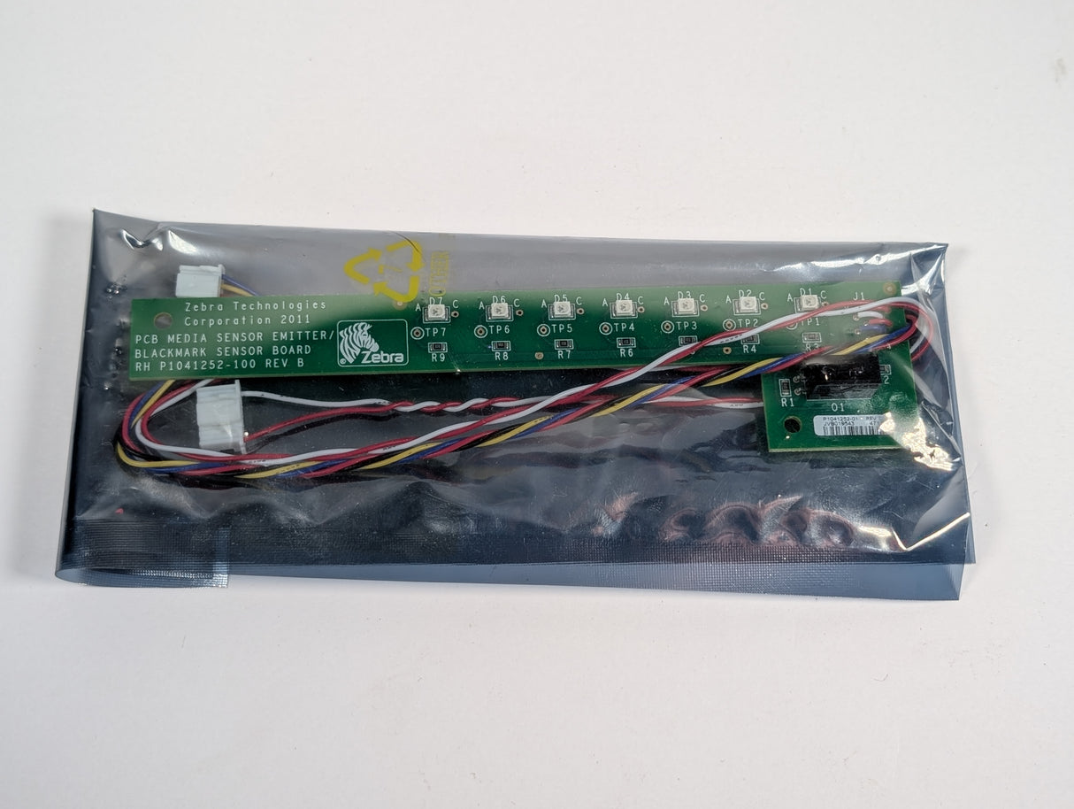 Zebra - PCB Media Sensor Emitter/Black Mark Sensor - P1041252 - 100 REV. B - New - Big Liquidators