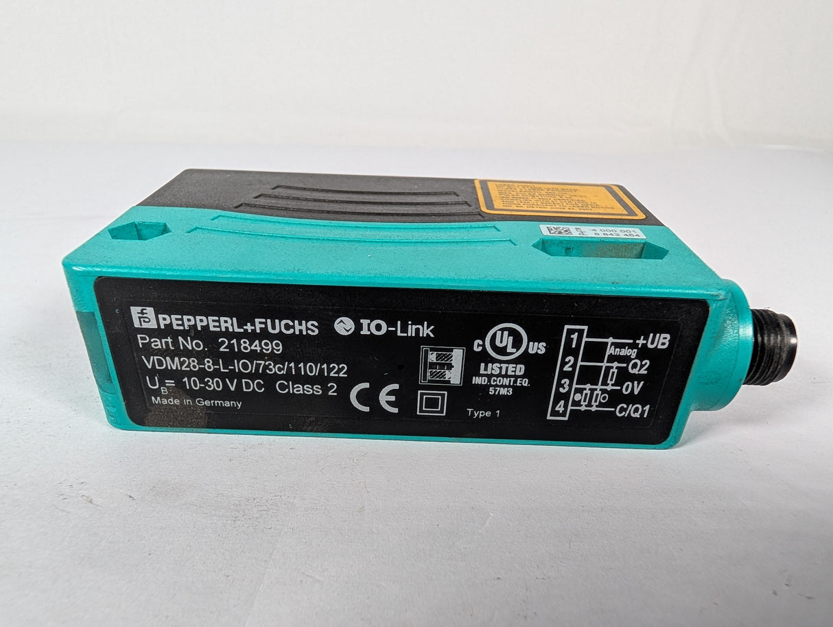 Pepperl+Fuchs - Distance Sensor - VDM28 - 8 - L - IO/73c/110/122 - Used - Big Liquidators