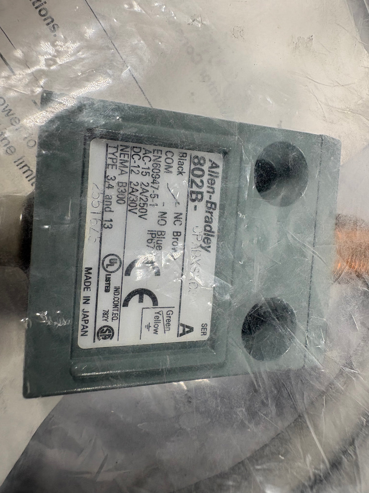 Allen Bradley - Compact Limit Switch - 802B - CPADXSXC3 - New - Big Liquidators