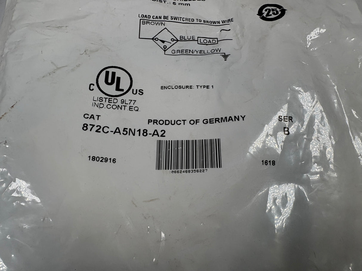 Allen Bradley - Inductive Proximity Sensor - 872C - A5N18 - A2 - New - Big Liquidators