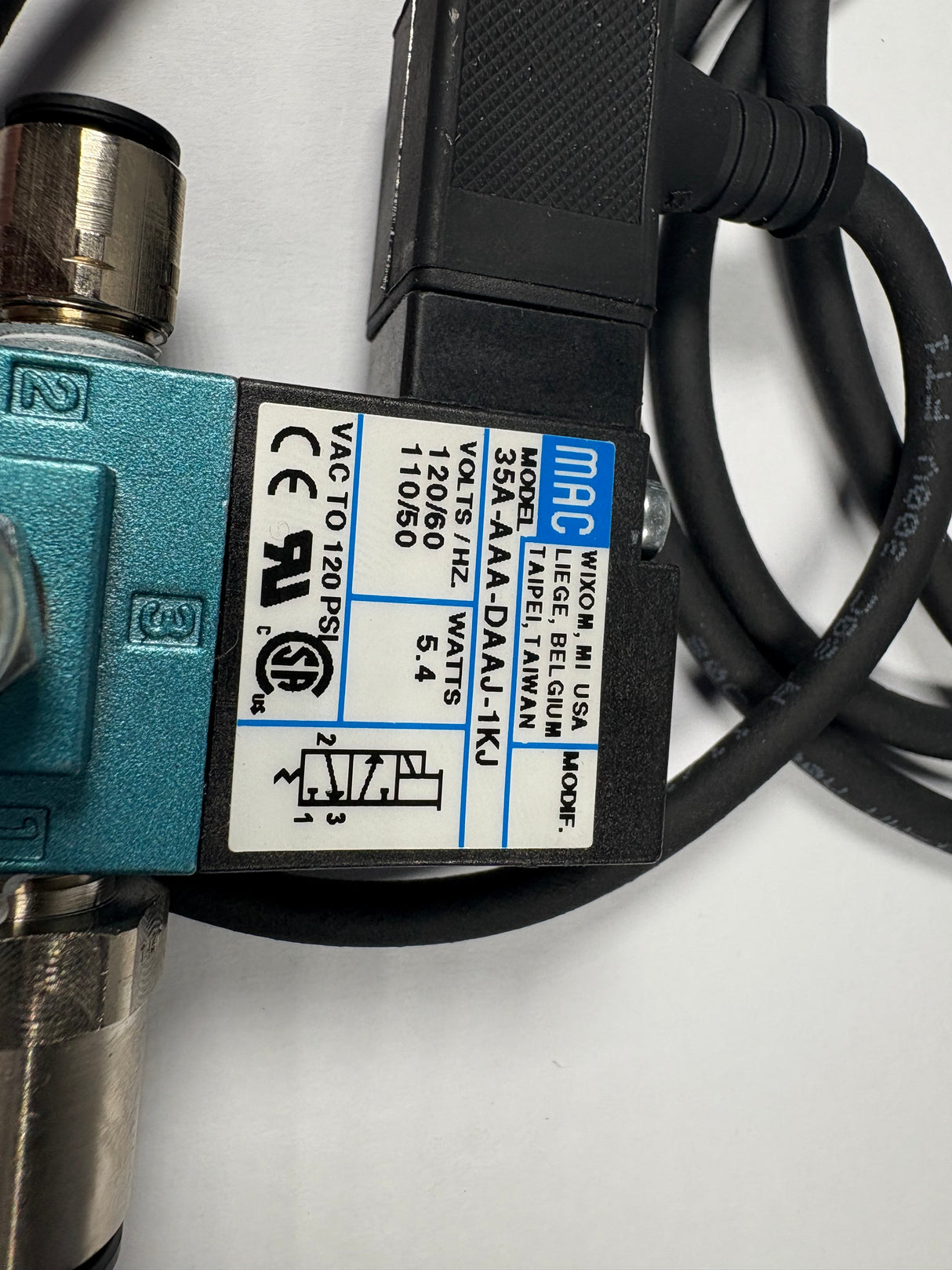 Mac Valves - Solenoid Valve - 35A - AAA - DAAJ - 1KJ - New - Big Liquidators