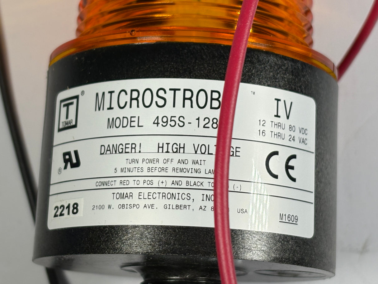 Tomar - Microstrobe Single Flash Amber Light - 495S - 1280 - New - Big Liquidators