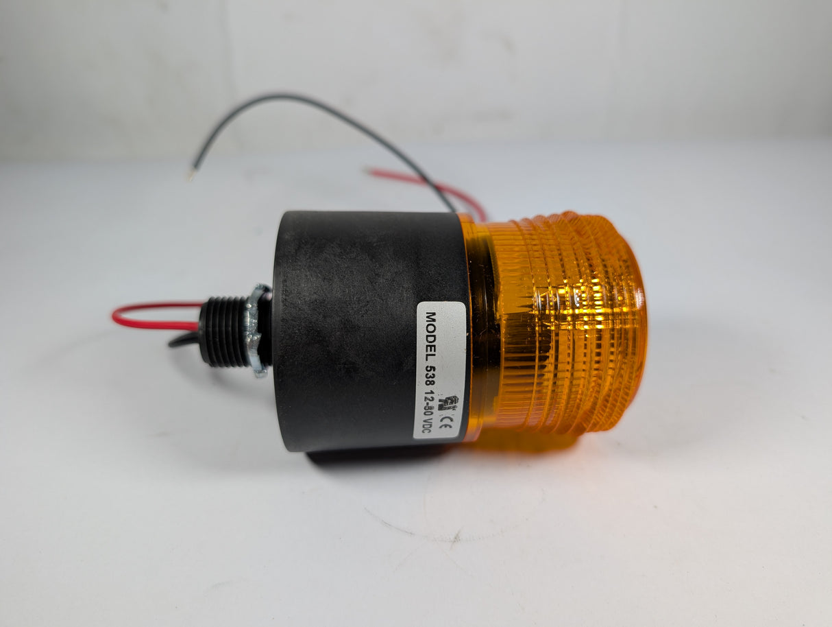 J.W. Speakers - Amber Warning Light 12 - 80 VDC, Pipe Mounted - 538 - New - Big Liquidators