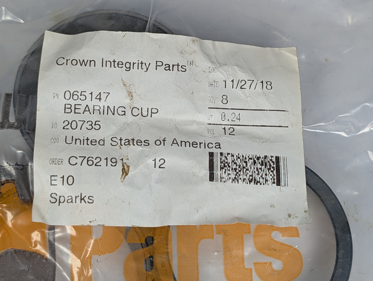 Crown - Bearing Cup 2.89" - 065147 - New - Big Liquidators