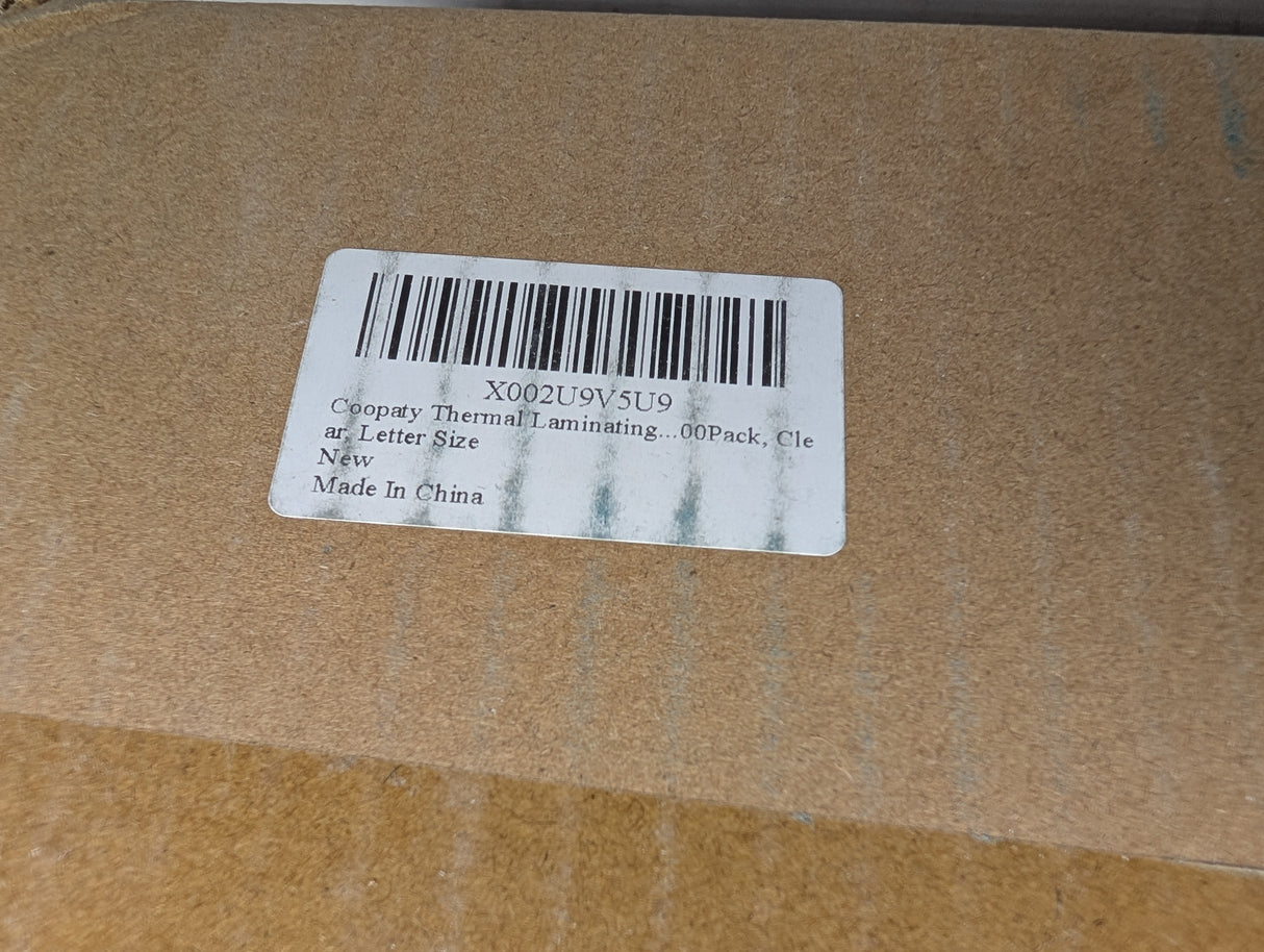 Coopaty - Thermal Laminating Pouches, 8.9" x 11.4" 3 mil(500 Pack) - X002U9V5U9 - New - Big Liquidators