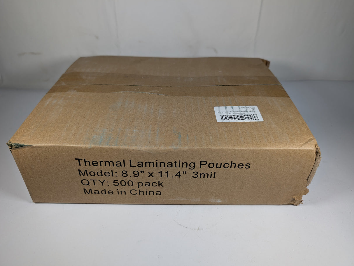 Coopaty - Thermal Laminating Pouches, 8.9" x 11.4" 3 mil(500 Pack) - X002U9V5U9 - New - Big Liquidators
